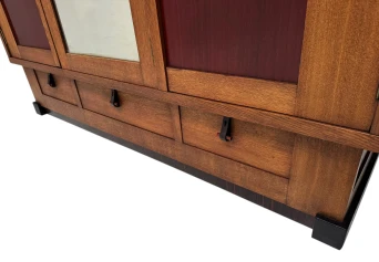 Art Deco Modernist Armoire or Wardrobe by J.J. Zijfers Amsterdam, 1920s